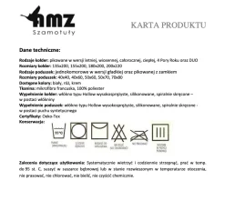 Kołdra całoroczna antyalergiczna 200x220 mikrofibra