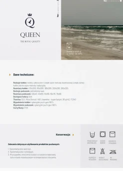 Kołdra 180x200 całoroczna naturalna puchowa QUEEN