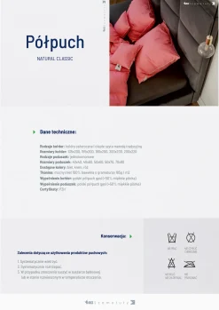Kołdra 180x200 całoroczna puchowa naturalna PÓŁPUCH