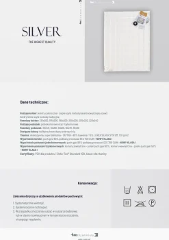 Kołdra 200x200 letnia naturalna puchowa SILVER