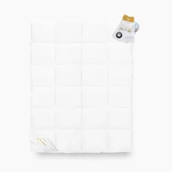 Kołdra 180x200 zimowa naturalna puchowa extra ciepła MATERACOWA PRESTIGE biała