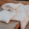 Kołdra 200x220 zimowa naturalna puchowa MATERACOWA PRESTIGE kremowa