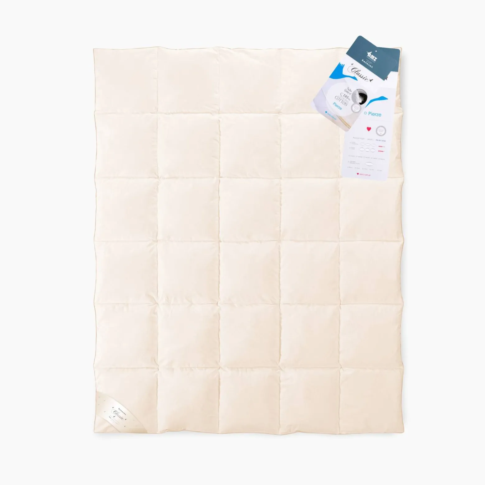 Kołdra z pierza 200x220 całoroczna naturalna 100%