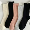 5-pak Skarpetki damskie bawełniane długie z falbanką Delicate 35-38