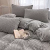 Pościel pluszowa zimowa miś w kropki 3D 200x220 3 el. MINKY jasna szara nr518 nr517 RH1009