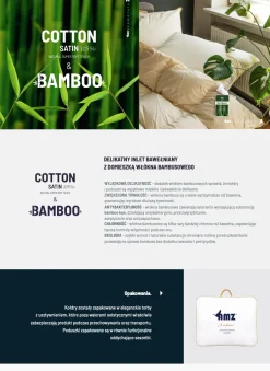 Poduszka 3-komorowa 50x70 puchowa bambusowa naturalna 100% DREAM