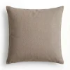 Poszewka na jasiek 40x40 bawełniana taupe szarobrązowa