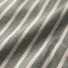 Poszewka na poduszkę jasiek 45x45 bawełniana w pasy z lamówką szara
