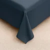 Prześcieradło bez gumki z mikrofibry tradycyjne szaroniebieskie 160x210