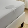 Prześcieradło wodoodporne z gumką jasne szare 90x200