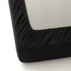 Prześcieradło wodoodporne z gumką czarne 180x200